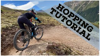 Hopping Tutorial - How to repeatedly hop your mountain bike to place your wheels