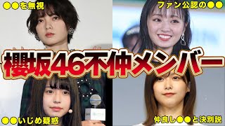 櫻坂46不仲メンバー５選 【アイドル】