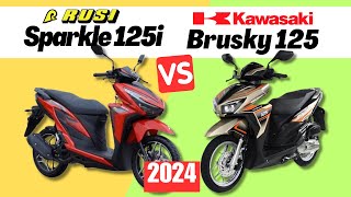 Rusi Sparkle 125i vs Kawasaki Brusky 125 | Side by Side Comparison | Specs \u0026 Price | 2024