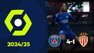 PSG - MONACO 4-1 RÉSUMÉ LIGUE 1 2025