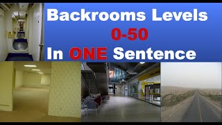 Levels 0-50 of The Backrooms Described in One Sentence