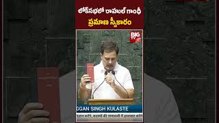 లోక్‌సభలో రాహుల్ గాంధీ ప్రమాణ స్వీకారం | Rahul Gandhi in Lok Sabha Oath taking | BIG TV