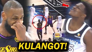 WALK OUT si LeBron James nangulangot nalang, pinagtawanan ng Crowd ng wolves!