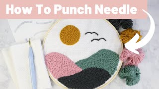 HOW TO PUNCH NEEDLE | HOW TO THREAD A PUNCH NEEDLE | HOW TO USE A PUNCH NEEDLE | TUTORIAL