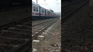 HOWRAH-BANDEL LOCAL ARRIVING RISHRA STATION WITH ICF 3 PHASE EMU #medha #viralvideo #easternrailway