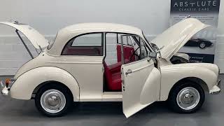 Absolute Classic Cars. 1967 Morris Minor 1000 Deluxe - Bare shell restoration to Concours - SOLD