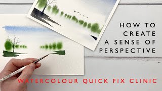 How to Create A Sense of Perspective with watercolour