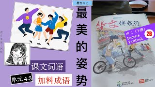 最美的姿势 课文词语 华文伴我行 中二快捷  ｜Edu Actioning｜易也华文