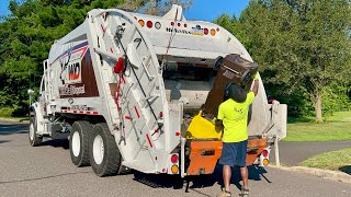 Whitetail Disposal Garbage Truck Flying Through Country Recycling