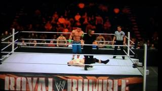 WWE 2K15 Royal Rumble 2015 Simulation- Brock Lesnar Vs. John Cena Vs. Seth Rollins pt2
