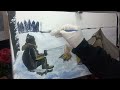 how to paint winter landscapes step by step oil painting tutorial art wintercamping cozyvibes