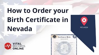 How to Order Your Birth Certificate in Nevada | Vital Records Online