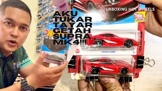 Hot Wheels : Unboxing Parcel dan Tutorial Tukar Tayar Getah Supra MK4!!