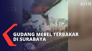 Gara-gara Bersihkan Sarang Tawon Dengan Cara Dibakar, Gudang Mebel di Surabaya Terbakar