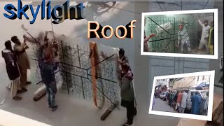 Skylight Glass Roof | fixing of security Glass for skylight | 6mm tempered bronze glass |Rkdesigner