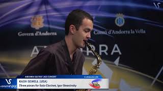 ANDORRA SAX FEST 2023: Kash Sewell (USA) plays Three pieces for Solo Clarinet, Igor Stravinsky