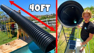 GIANT $5000 BACKYARD WATER SLIDE *BACKYARD WATER PARK*