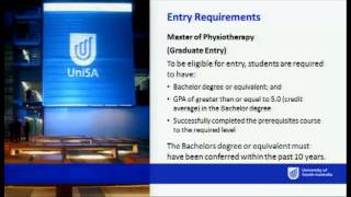 Physiotherapy - Open Day 2013 - University of South Australia
