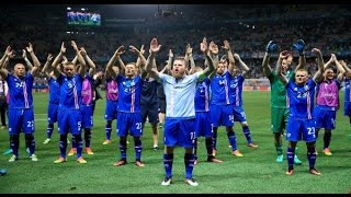 Euro 2016. France - Iceland 5-2. Fantastic Iceland's slow hand clap after game