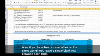 Creating Accessible Microsoft Excel 2010 Documents: Make an Excel Spreadsheet Accessible, Part 2
