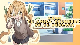 //ASMR// tu amiga tsundere se te declara en san Valentín 😡♥️🌸