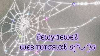 ethereal dewy jewel web - blender tutorial