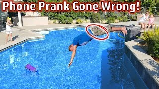 Phone in the Swimming Pool Prank on My Mom! (Prank Gone Wrong)