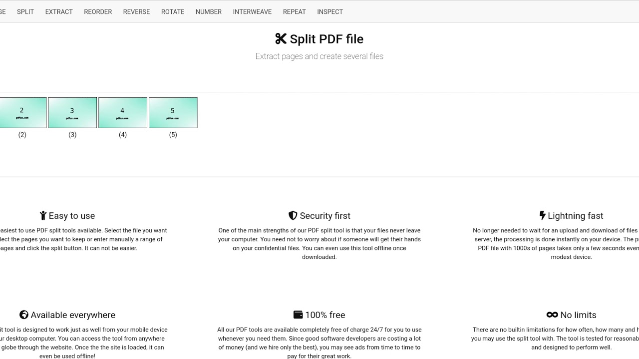 How To Split Pdf Files Youtube