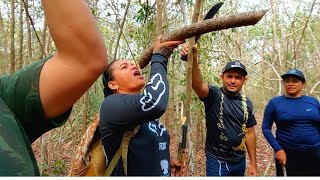 CAPOEIRISTAS  VIERAM PASSAR UM DIA DE AVENTURAS NA SELVA COMIGO