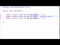 Android Application Development Tutorial 112 Setting up SQLite Database Variables