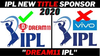 New Title Sponsor of IPL 2020 | Dream11 IPL | IPL Update | Ipl Title Sponsors 2020 | thecricketstats