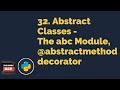Abstract Classes - abc module,  @abstractmethod | Python Tutorials For Beginners