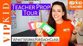 VIPKID TEACHER PROP TOUR (what works best in each class)