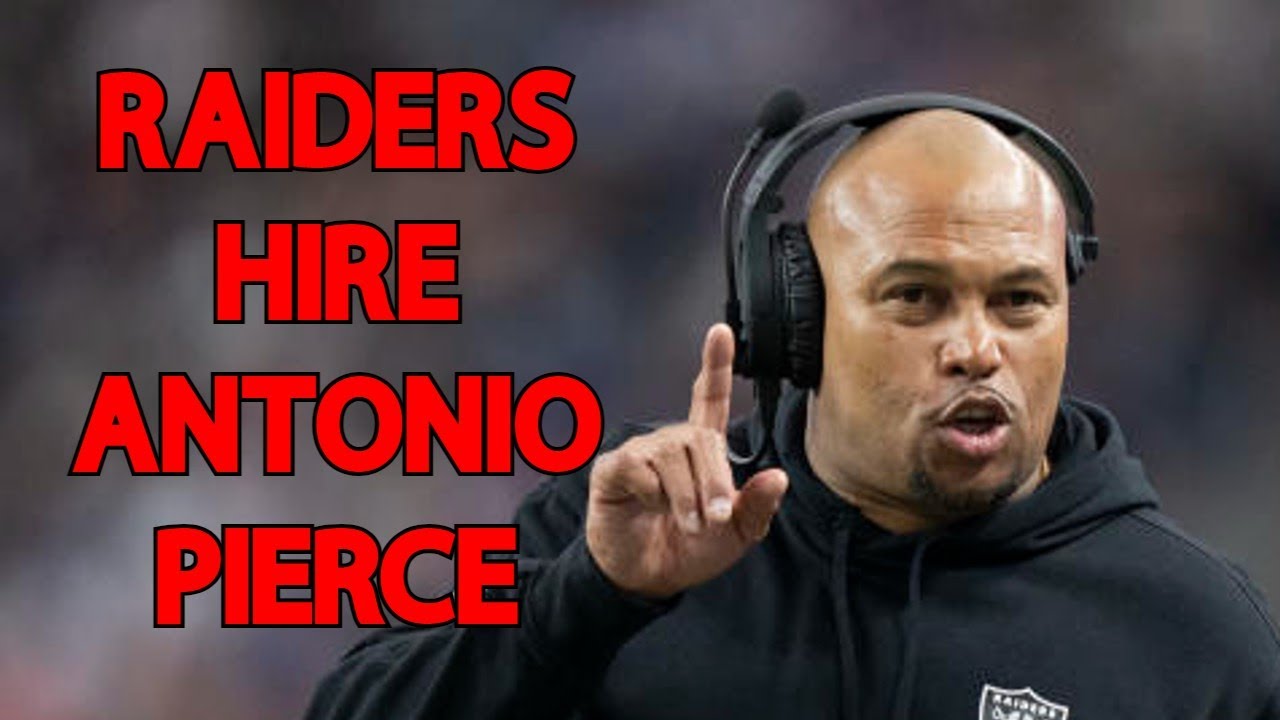 BREAKING NEWS: Las Vegas Raiders To Make Antonio Pierce Head Coach ...