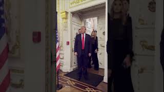 Trump's election night entrance