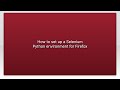 How to set up a Selenium Python environment for Firefox