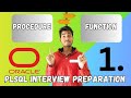Oracle Interview question | Procedure vs Function | ORACLE PROCEDURE VS FUNCTION