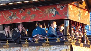 上野天神祭 神幸祭 （だんじり曳行 終点 小玉町の小簔山）2022