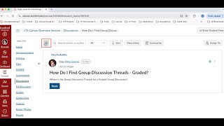 How Do I Find Group Discussion Threads?