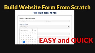 Everything you need to know to Create HTML Web Form to collect data -  in 15 minutes