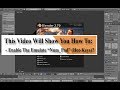 How to enable numbers numpad of the keyboard  in Blender 2025, 2024