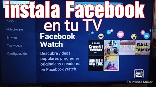 Como instalar Facebook en tu Smart tv // Nueva app de Facebook para Smart TV