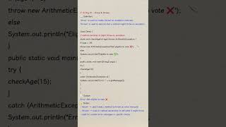 Java Exceptions: throw vs throws explained | Throw catch | Java short tutorial #education #coding