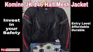 Komine JK-146 Review| Entry Level Jacket for Beginners | Most Affordable and Durable of its kind