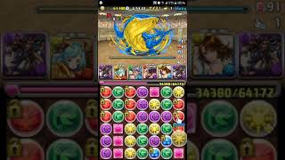 【パズドラ】12月のクエストダンジョン - チャレンジLv10【7×6マス】