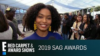 Yara Shahidi Rolls Out the Carpet for 2019 SAG Awards | E! Red Carpet & Award Shows