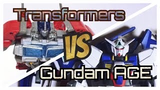 TRANSFORMERS ＶＳ GUNDAM AGE Stop Motion トランスフォーマーVSガンダム ロストエイジ公開記念 玩具コマ撮りアニメ