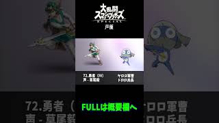 【#shortsスマブラSP】スマブラSPの声優が豪華なのが分かる動画