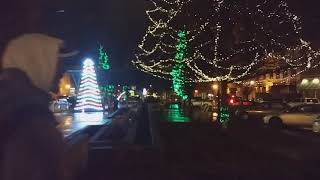 Christmas Light Show in downtown Macon Georgia