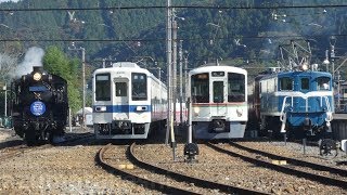 【秩父鉄道 寄居～三峰口間に東武8000系 20年ぶり？に入線！】三峰口駅で、東武8000系 8506F、西武4000系、ＳＬ、ＥＬの撮影会開催！